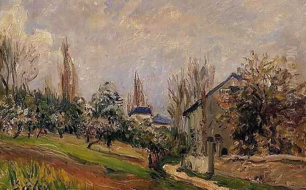 Near Moret Oil Painting by Alfred Sisley