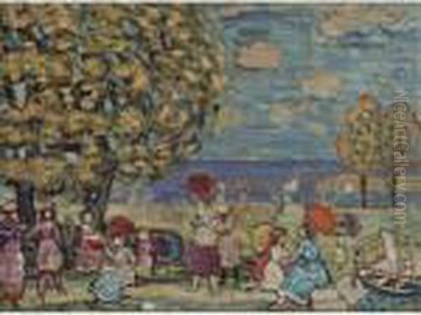 Peaches Point by Maurice Brazil Prendergast