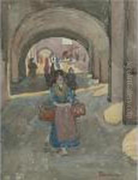 Siena Oil Painting by Maurice Brazil Prendergast