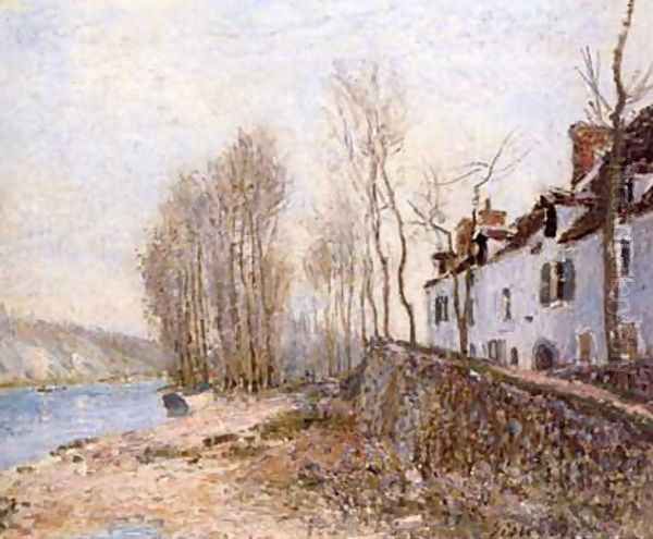 Saint-Mammes, The White Cross Oil Painting by Alfred Sisley