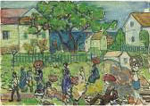 Folly Cove, Gloucester Oil Painting by Maurice Brazil Prendergast