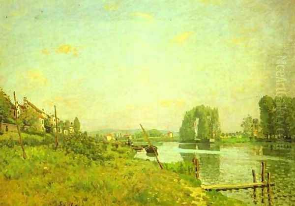 L'Ile Saint Denis Oil Painting by Alfred Sisley