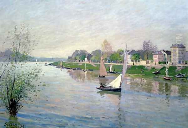 The Seine at Argenteuil, 1872 Oil Painting by Alfred Sisley