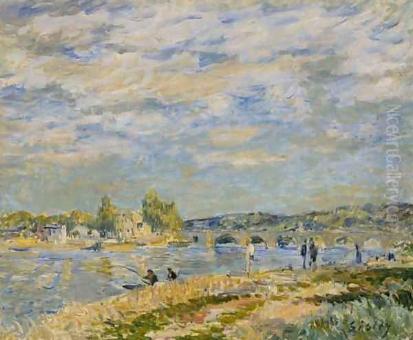 Bridge at Serves Oil Painting by Alfred Sisley