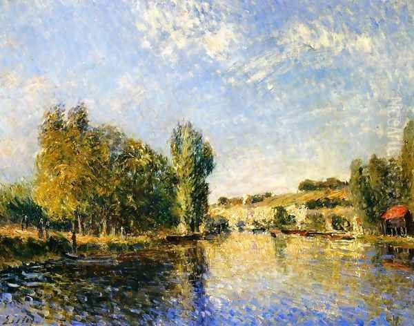 The Loing at Moret I Oil Painting by Alfred Sisley