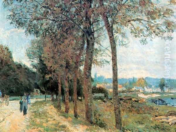 The Seine at Marly Oil Painting by Alfred Sisley