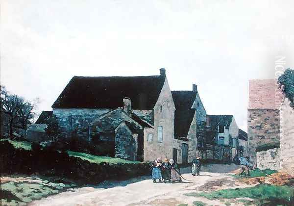 Women going to the Forest, 1866 Oil Painting by Alfred Sisley