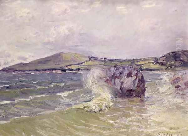 Lady's Cove, Wales, 1897 Oil Painting by Alfred Sisley