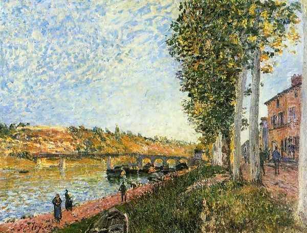 Sunrise at Saint-Mammes Oil Painting by Alfred Sisley