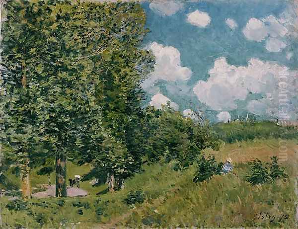 Road from Versailles to Saint-Germain Oil Painting by Alfred Sisley