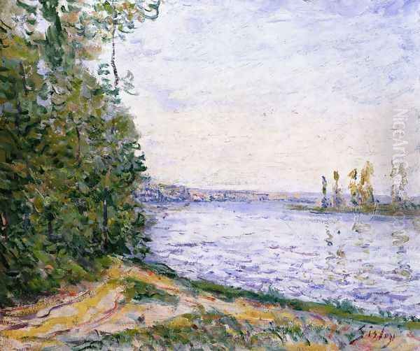 The Seine near By Oil Painting by Alfred Sisley