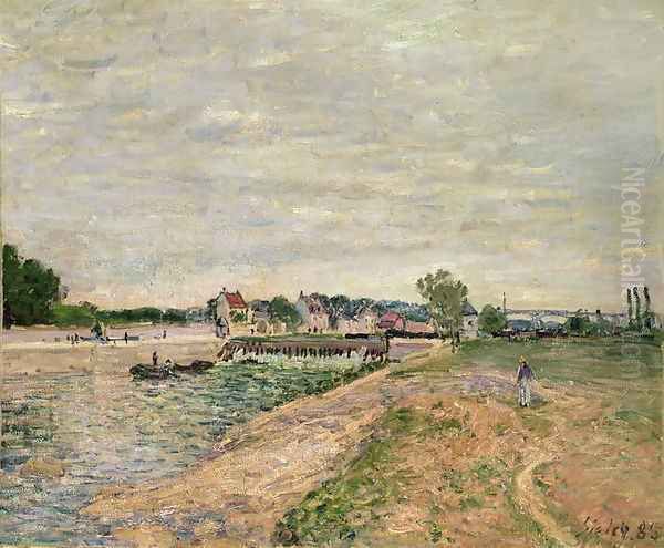 Saint-Mammes, 1885 2 Oil Painting by Alfred Sisley