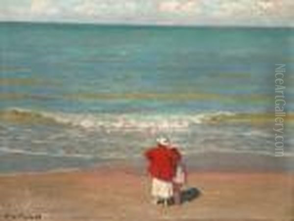 Cabourg Oil Painting by Rene Xavier Francois Prinet