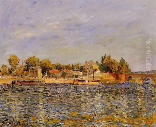 Sevres Bridge Oil Painting by Alfred Sisley