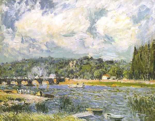 The Bridge of Sevres Oil Painting by Alfred Sisley