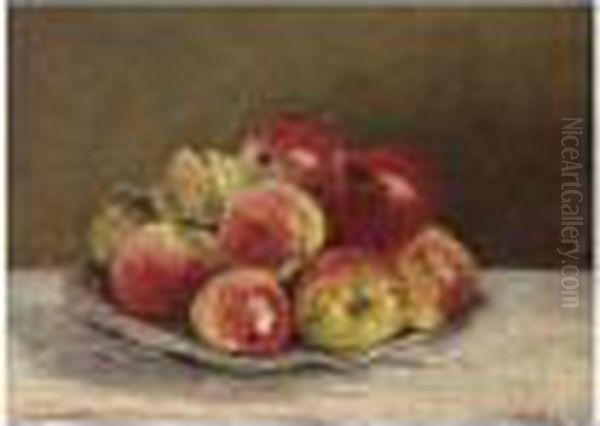 Pommes Oil Painting by Pierre Ernest Prins