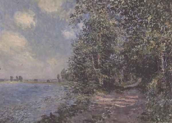 Veneux, August Afternoon, 1881 Oil Painting by Alfred Sisley