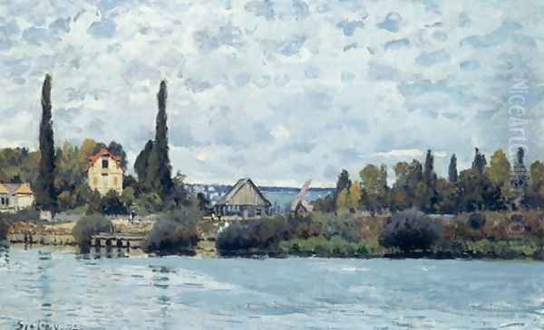 The Seine at Bougival, 1873 2 Oil Painting by Alfred Sisley