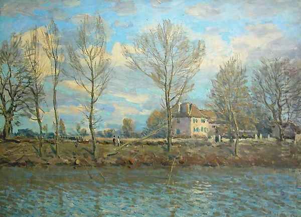 L'île de la Grande-Jatte 1873 Oil Painting by Alfred Sisley