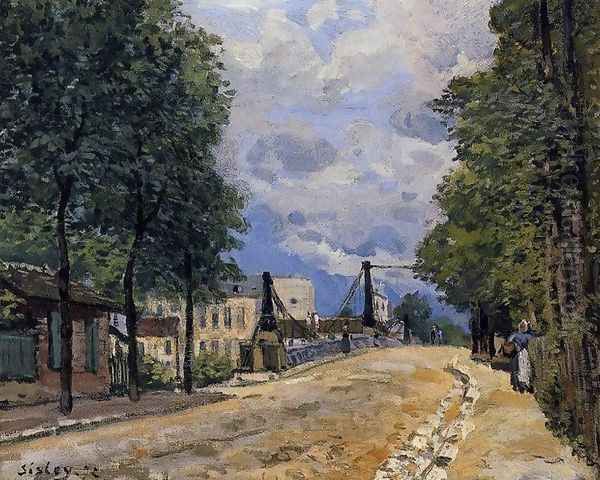 The Road from Gennevilliers Oil Painting by Alfred Sisley