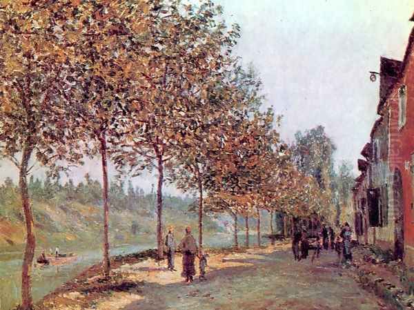 Morning in June (also known as Saint-Mammes et les Coteaux de la Celle) Oil Painting by Alfred Sisley