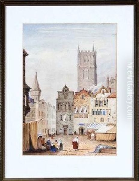 View In Cologne Oil Painting by Samuel Prout