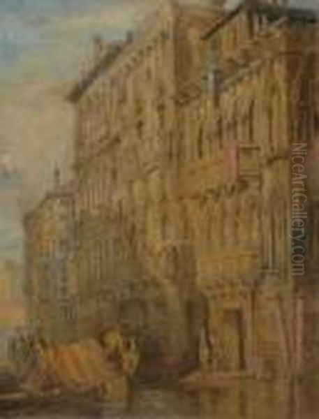 Palazzo Oil Painting by Samuel Prout