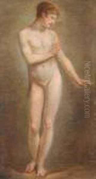 Studie Fur: L'innocence Prefere L'amour A La Richesse Oil Painting by Pierre-Paul Prud'hon