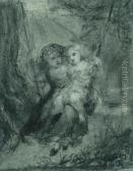 Study Of Putti Oil Painting by Pierre-Paul Prud'hon