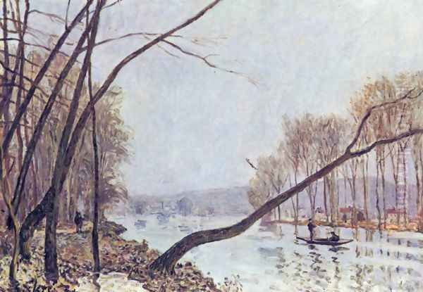 Bank of the Seine in the autumn Oil Painting by Alfred Sisley