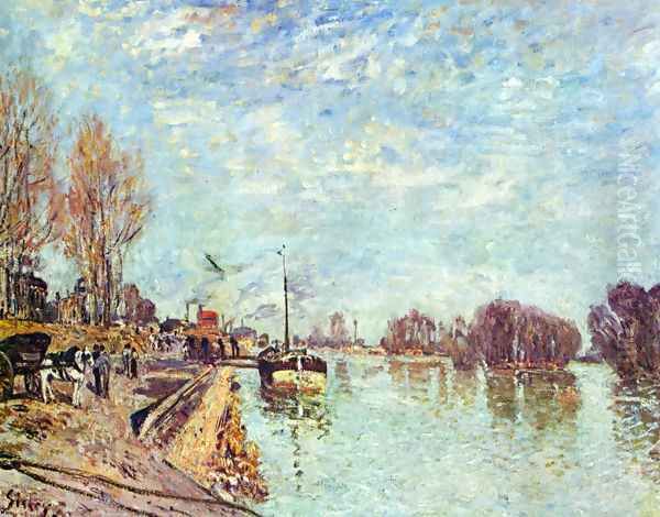 The straw rents 3 Oil Painting by Alfred Sisley