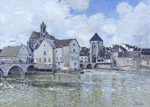 Le Pont de Moret Oil Painting by Alfred Sisley