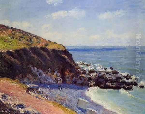 Lady's Cove - Langland Bay Morning 1897 Oil Painting by Alfred Sisley