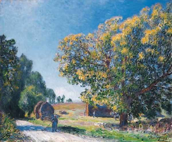 Autour de la foret, une clairiere Oil Painting by Alfred Sisley