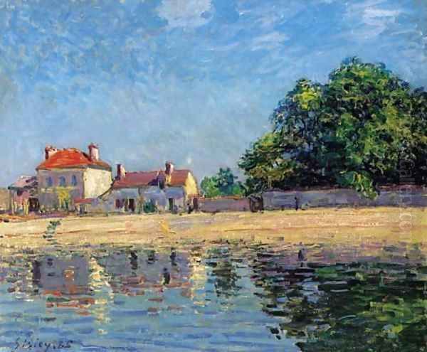 Bords du Loing, Saint-Mammes Oil Painting by Alfred Sisley