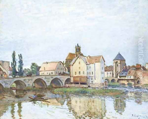 Moret-sur-Loing 2 Oil Painting by Alfred Sisley