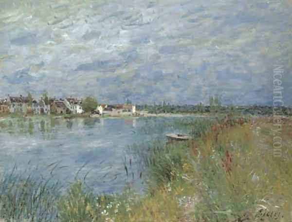 La berge à Saint-Mammes 2 Oil Painting by Alfred Sisley