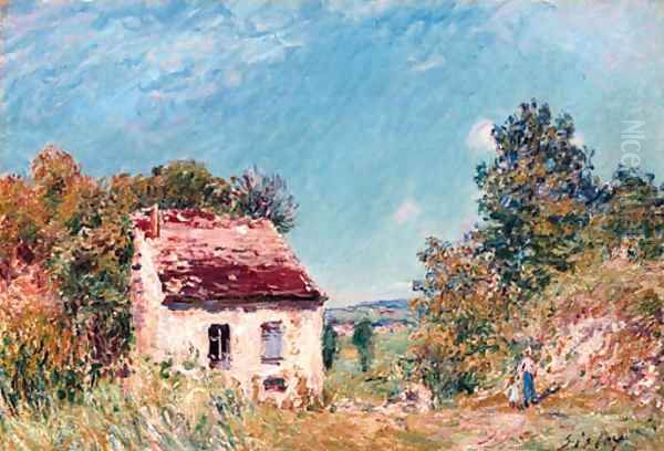 La maison abondonnee Oil Painting by Alfred Sisley