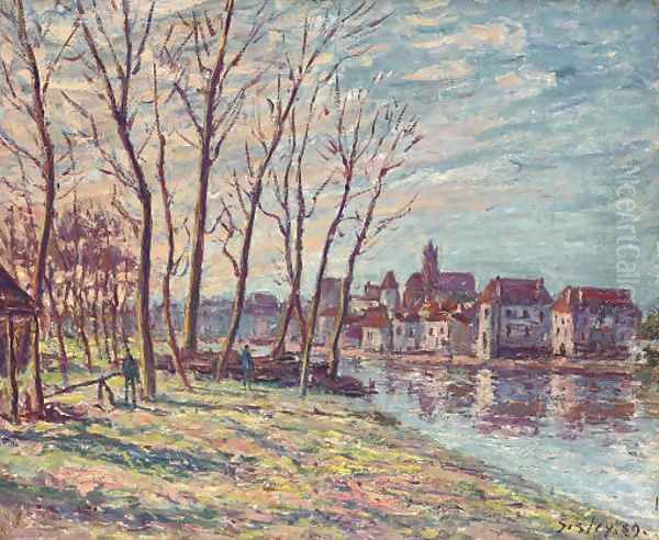 Vue de Moret Oil Painting by Alfred Sisley