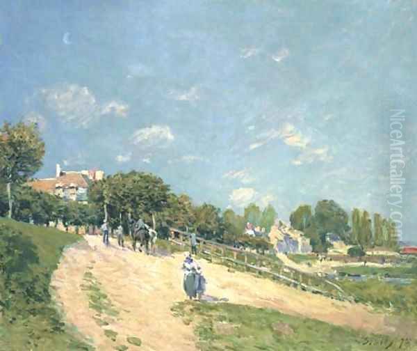 Paysage à Andresy Oil Painting by Alfred Sisley