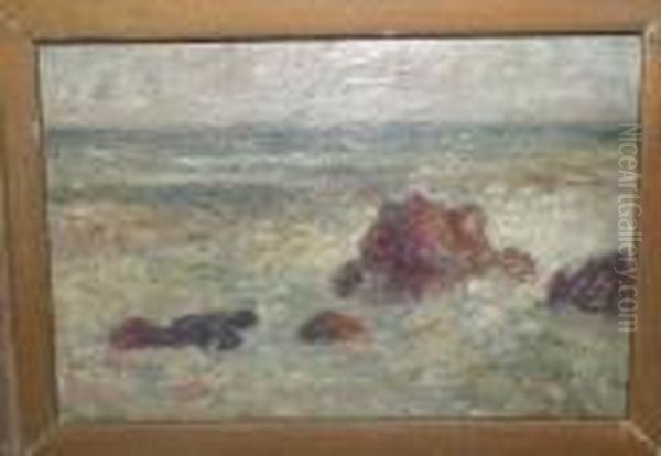 Effet De Vagues Oil Painting by Ferdinand Loyen Du Puigaudeau