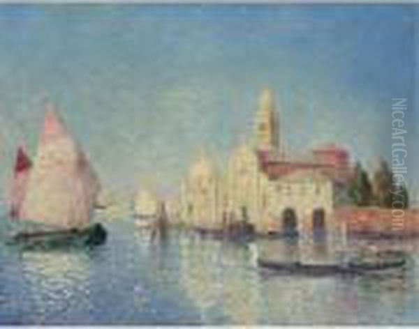 View Of Venice Oil Painting by Ferdinand Loyen Du Puigaudeau