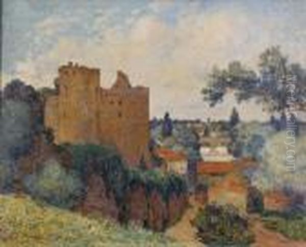 Le Chateau De Clisson Oil Painting by Ferdinand Loyen Du Puigaudeau