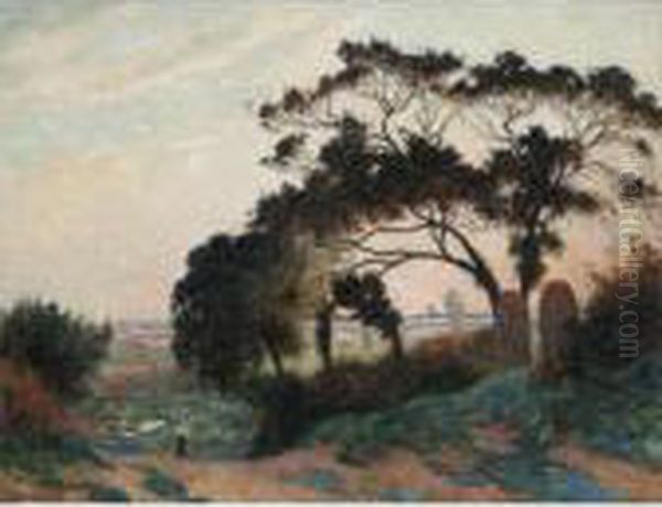 Paysage Des Coteaux De Guerande Oil Painting by Ferdinand Loyen Du Puigaudeau