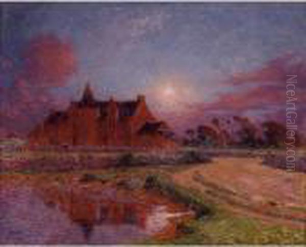 Clair De Lune Sur Kervaudu Oil Painting by Ferdinand Loyen Du Puigaudeau