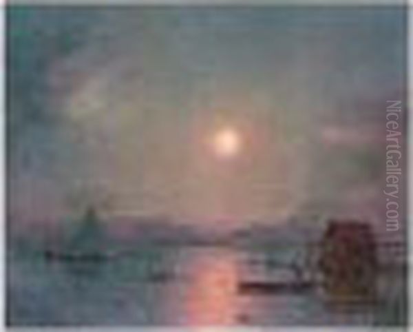 Briere La Nuit Oil Painting by Ferdinand Loyen Du Puigaudeau