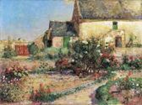 Le Jardin De Kervaudu Oil Painting by Ferdinand Loyen Du Puigaudeau