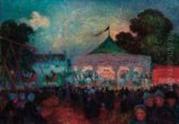 Le Manege Nocturne Oil Painting by Ferdinand Loyen Du Puigaudeau