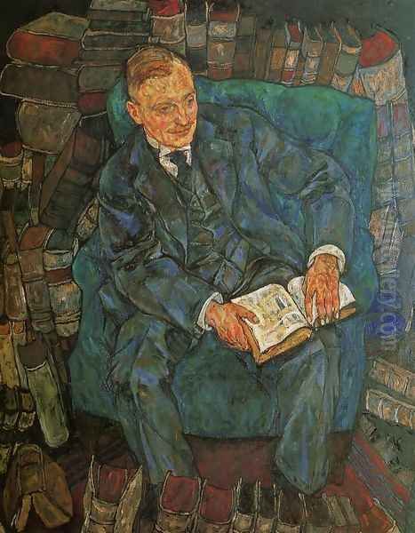 Portrait Of Dr Hugo Koller Oil Painting by Egon Schiele