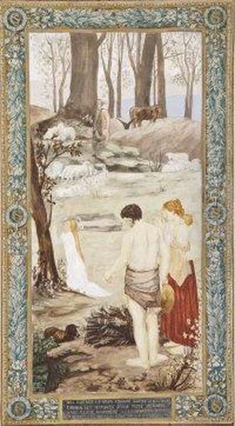 St. Genevieve Oil Painting by Pierre-Cecile Puvis De Chavannes